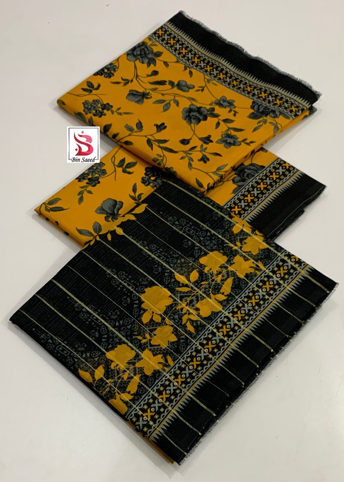 Bin Saeed 💯 Original Printed 3pc Collection