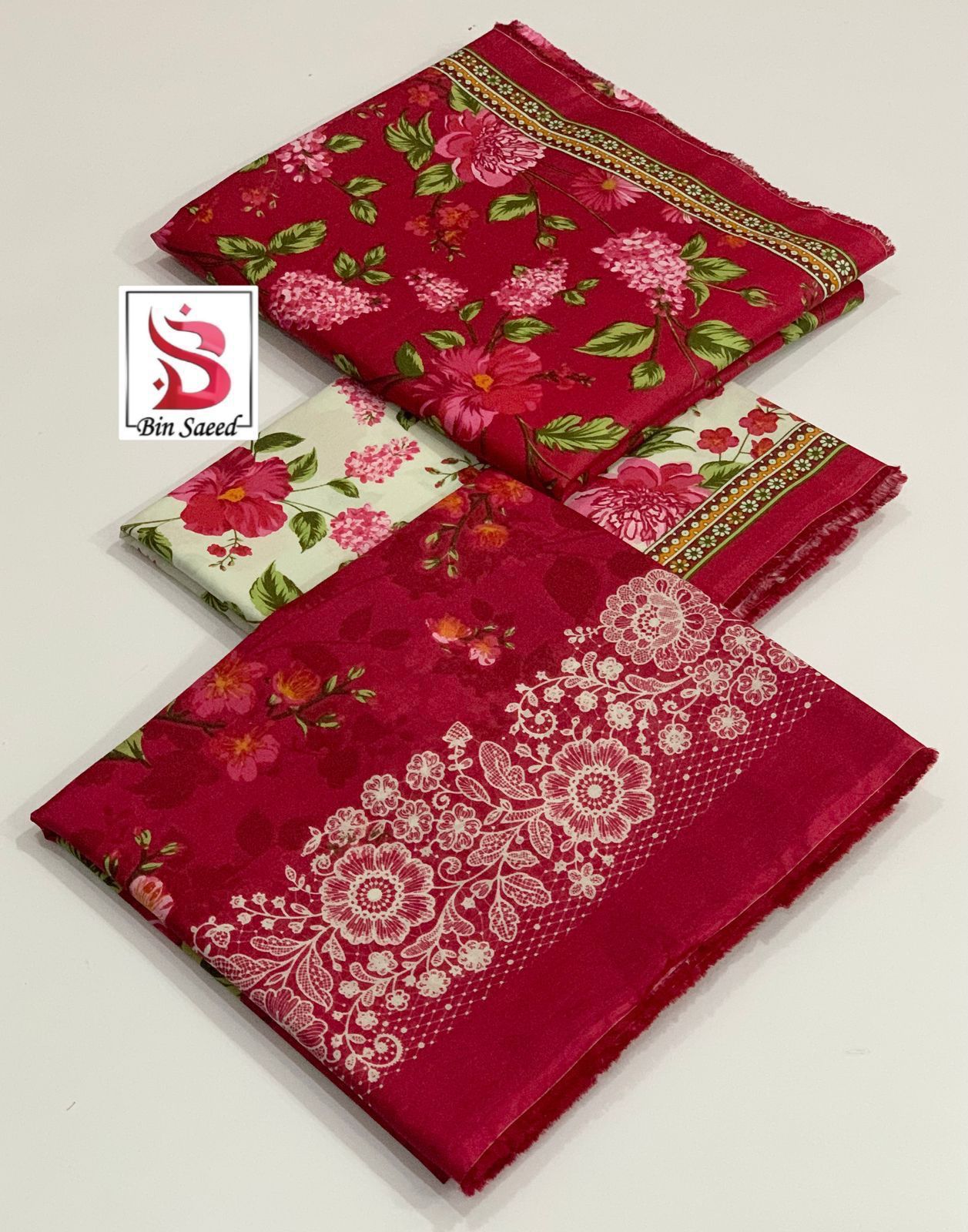 Bin Saeed 💯 Original Printed 3pc Collection