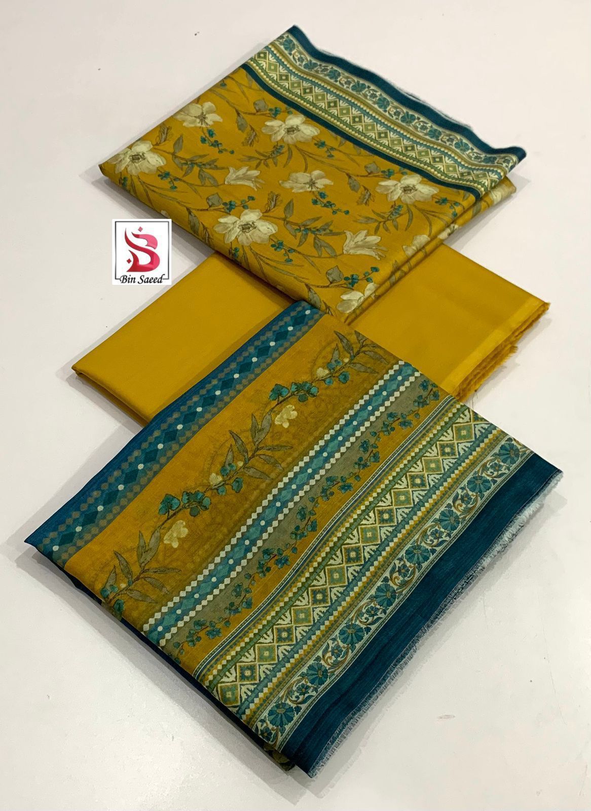 Bin Saeed 💯 Original Printed 3pc Collection
