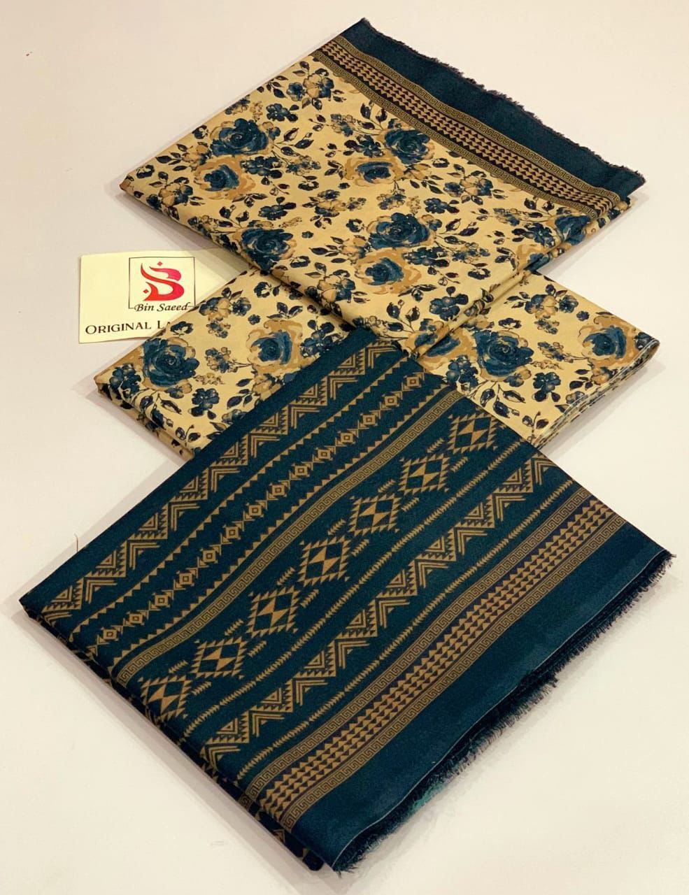 Bin Saeed 💯 Original Printed 3pc Collection