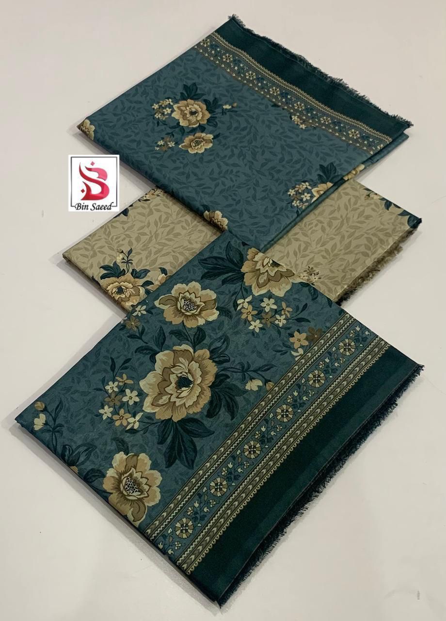 Bin Saeed 💯 Original Printed 3pc Collection