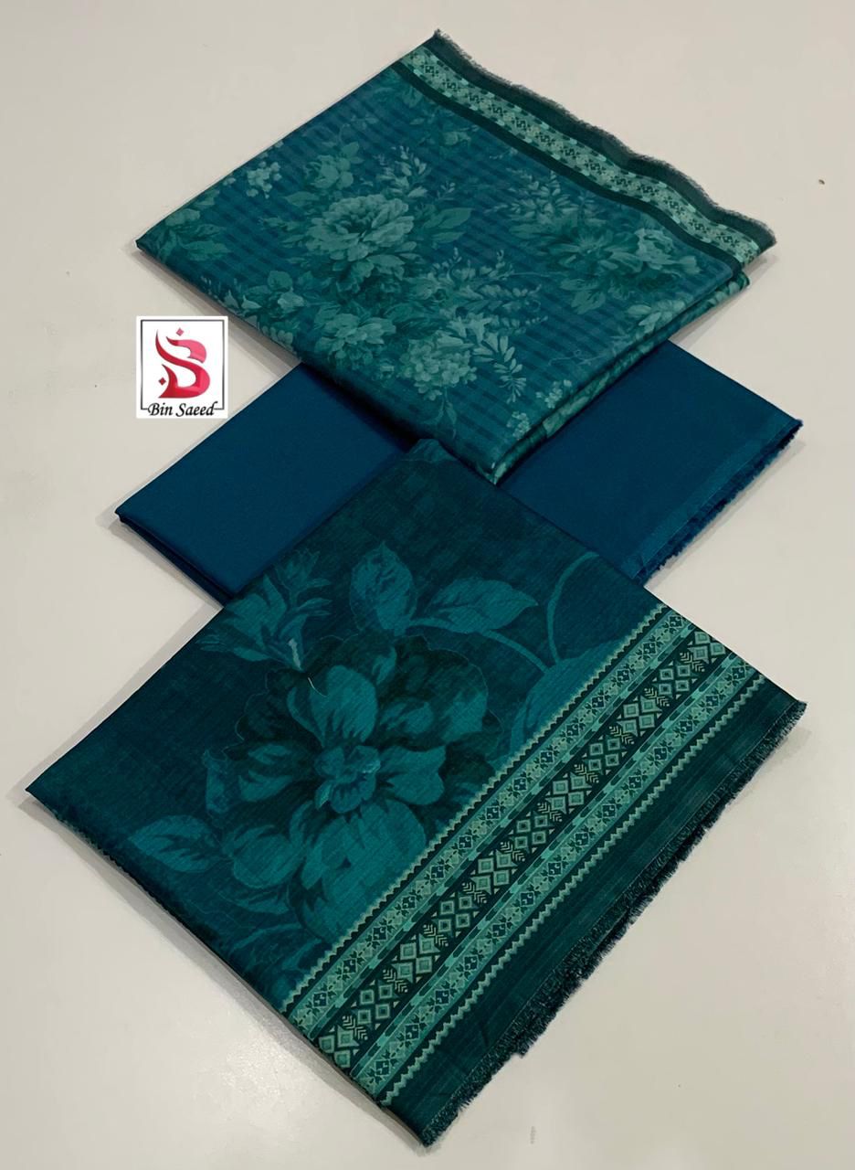 Bin Saeed 💯 Original Printed 3pc Collection