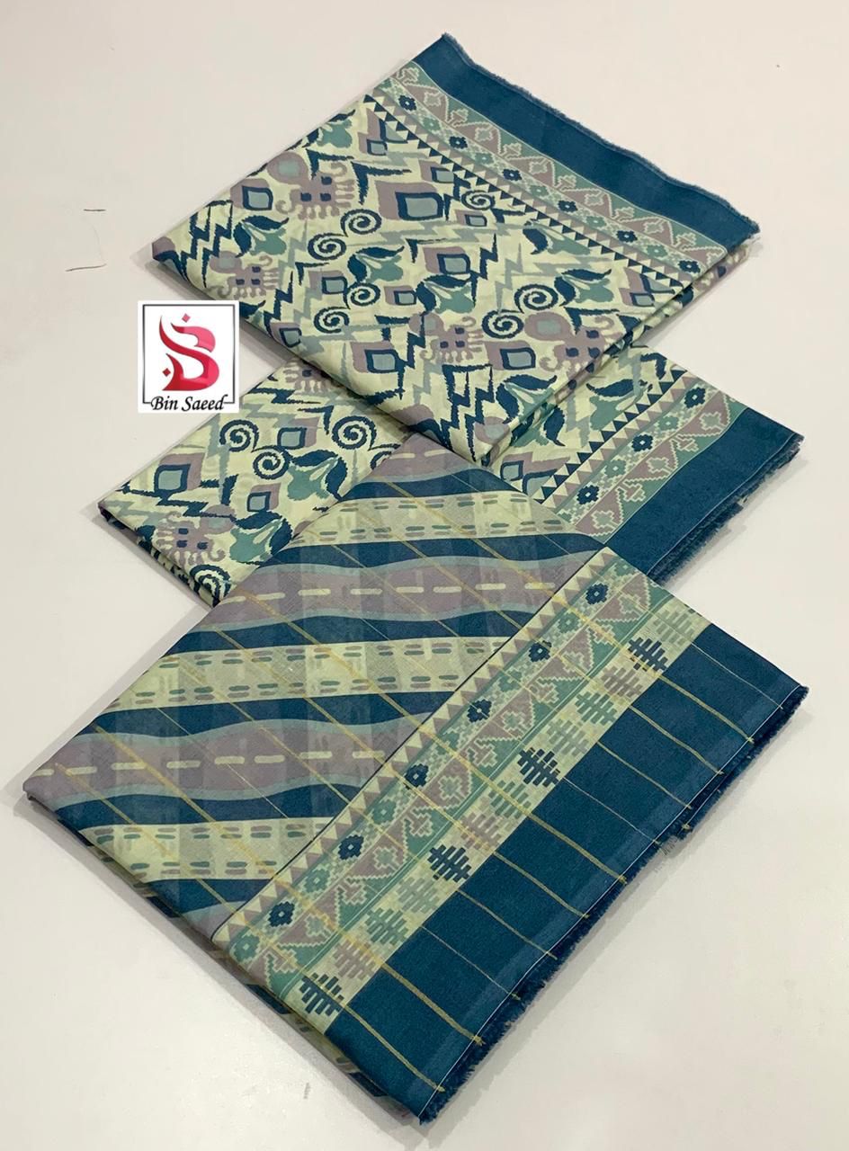 Bin Saeed 💯 Original Printed 3pc Collection