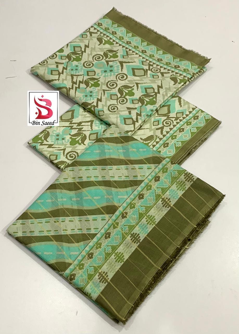 Bin Saeed 💯 Original Printed 3pc Collection