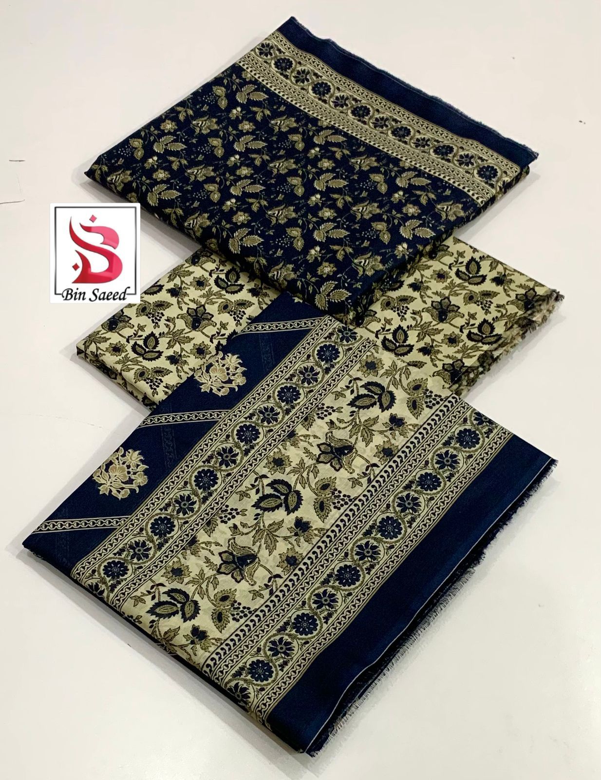 Bin Saeed 💯 Original Printed 3pc Collection