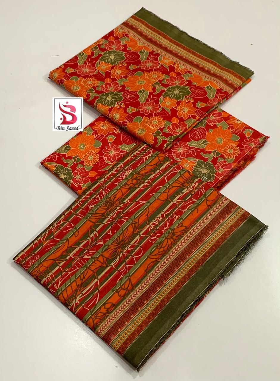 Bin Saeed 💯 Original Printed 3pc Collection