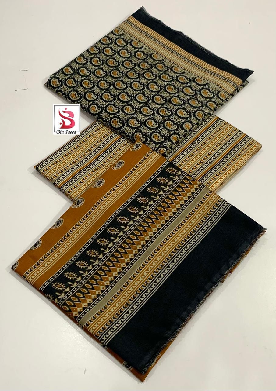 Bin Saeed 💯 Original Printed 3pc Collection