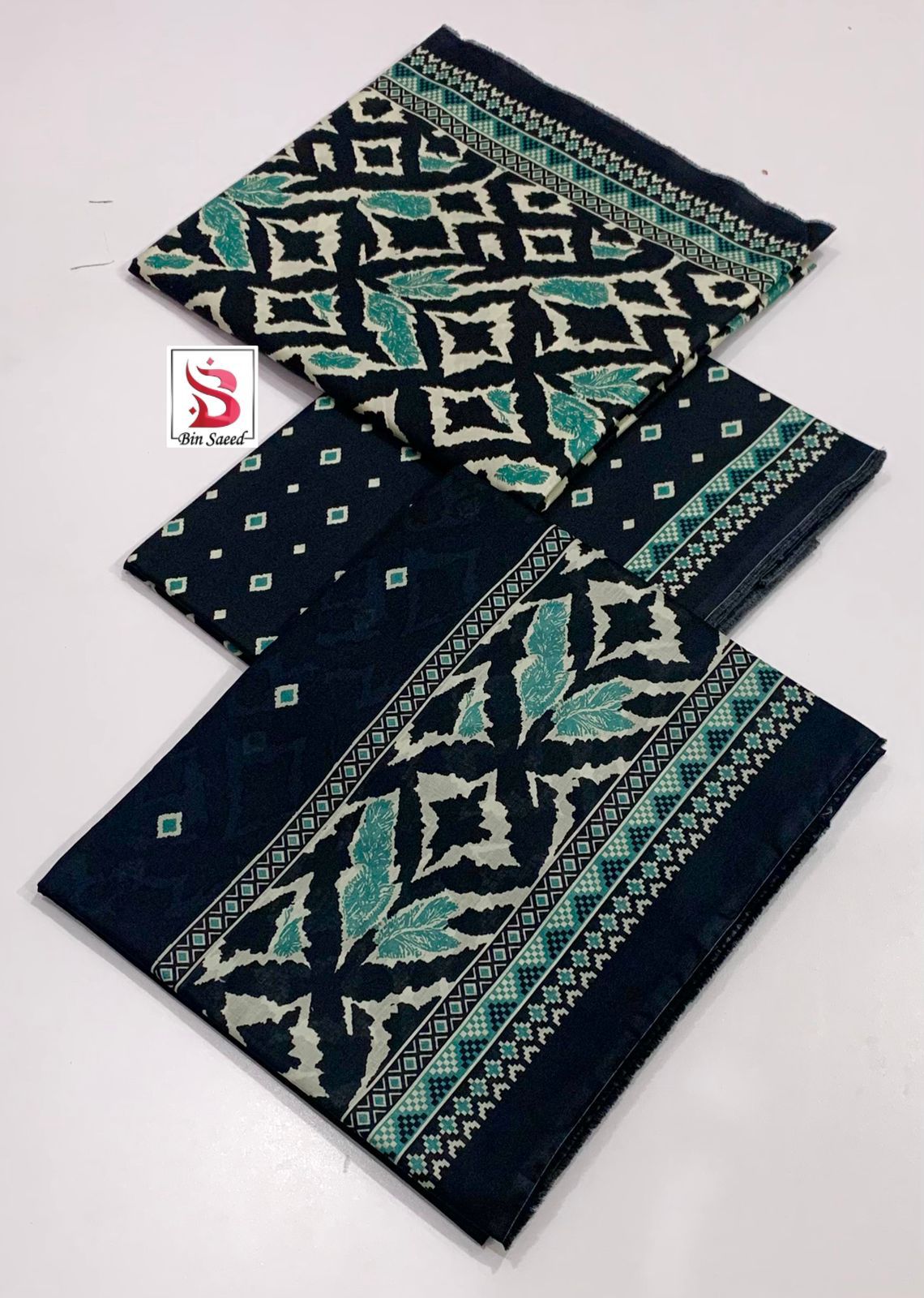 Bin Saeed 💯 Original Printed 3pc Collection