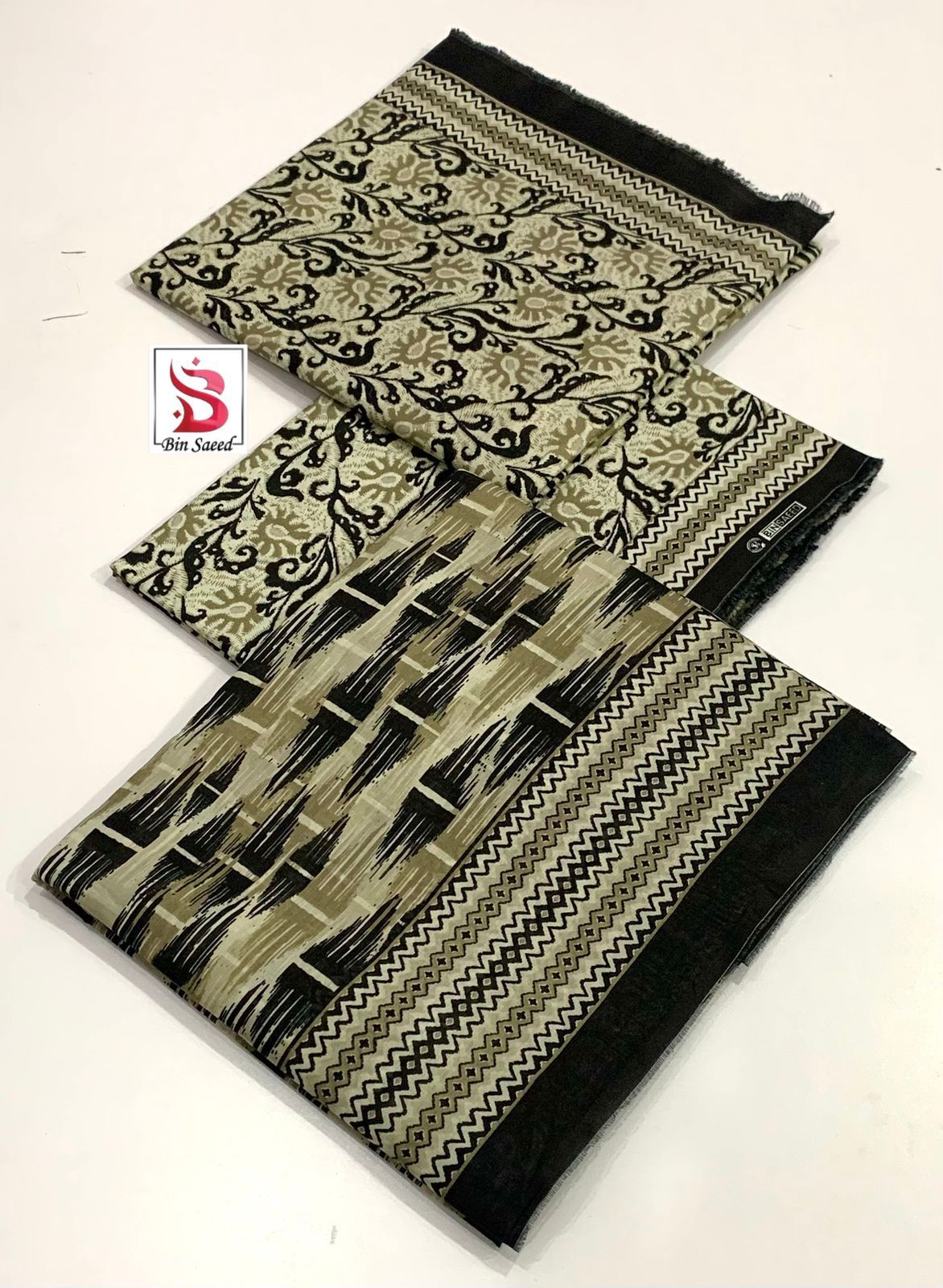 Bin Saeed 💯 Original Printed 3pc Collection