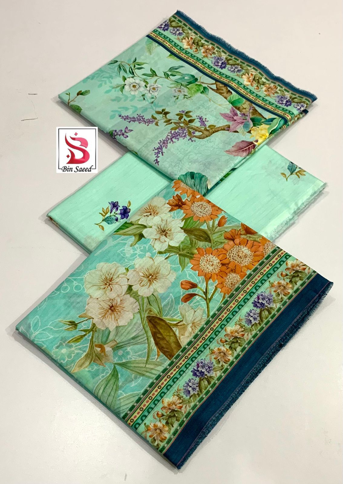 Bin Saeed 💯 Original Printed 3pc Collection