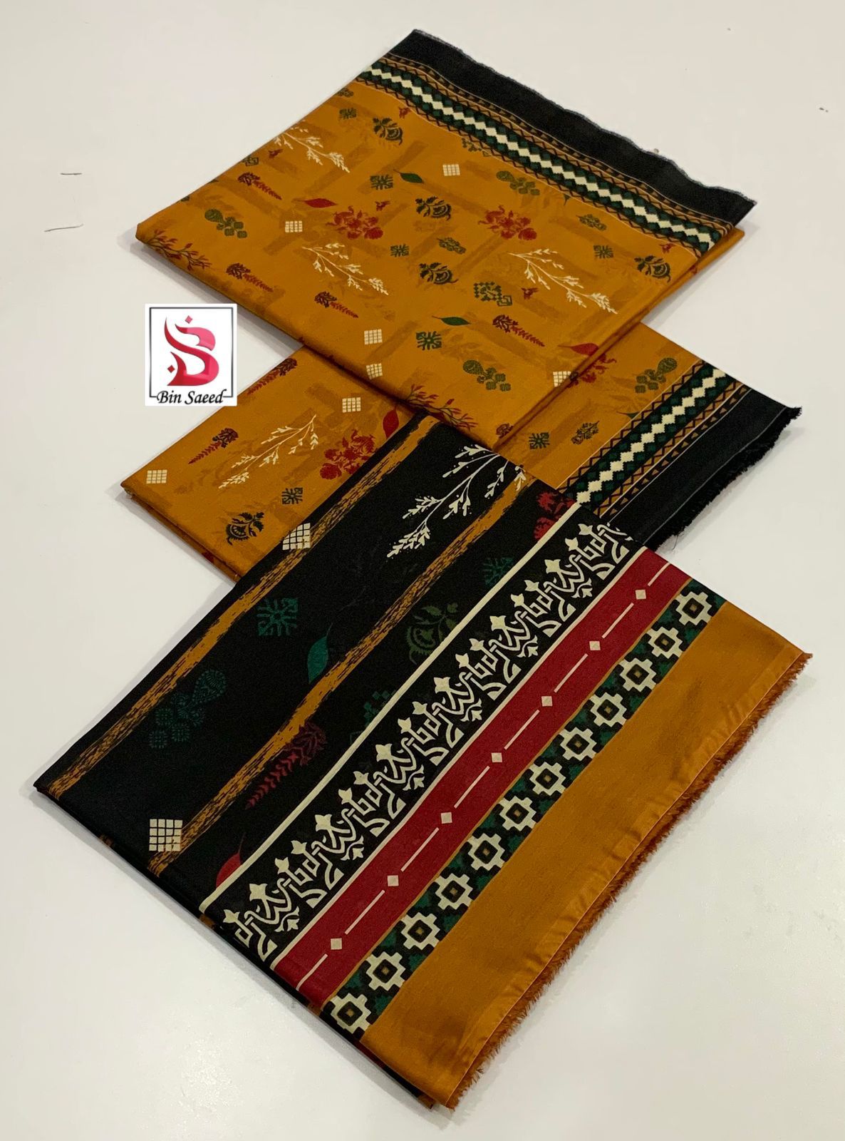 Bin Saeed 💯 Original Printed 3pc Collection