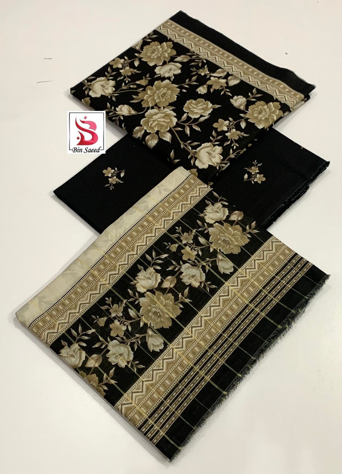 Bin Saeed 💯 Original Printed 3pc Collection