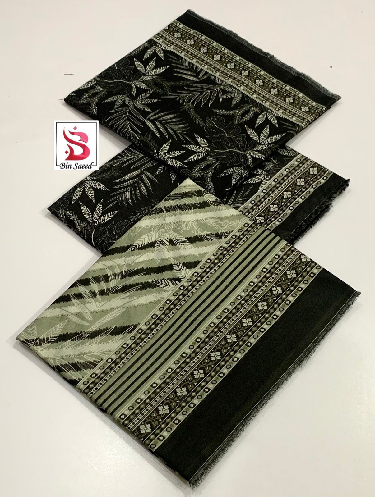 Bin Saeed 💯 Original Printed 3pc Collection