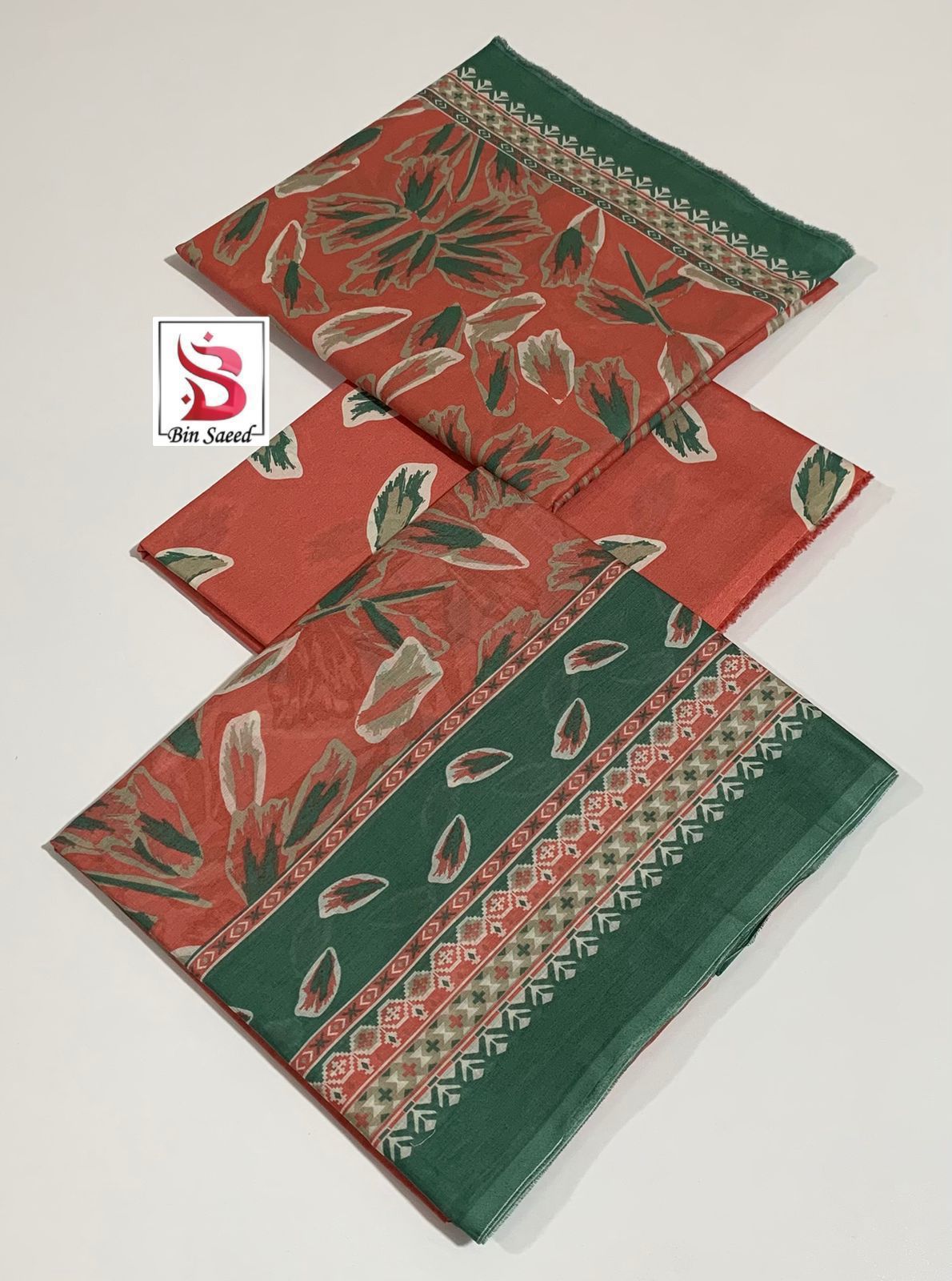 Bin Saeed 💯 Original Printed 3pc Collection