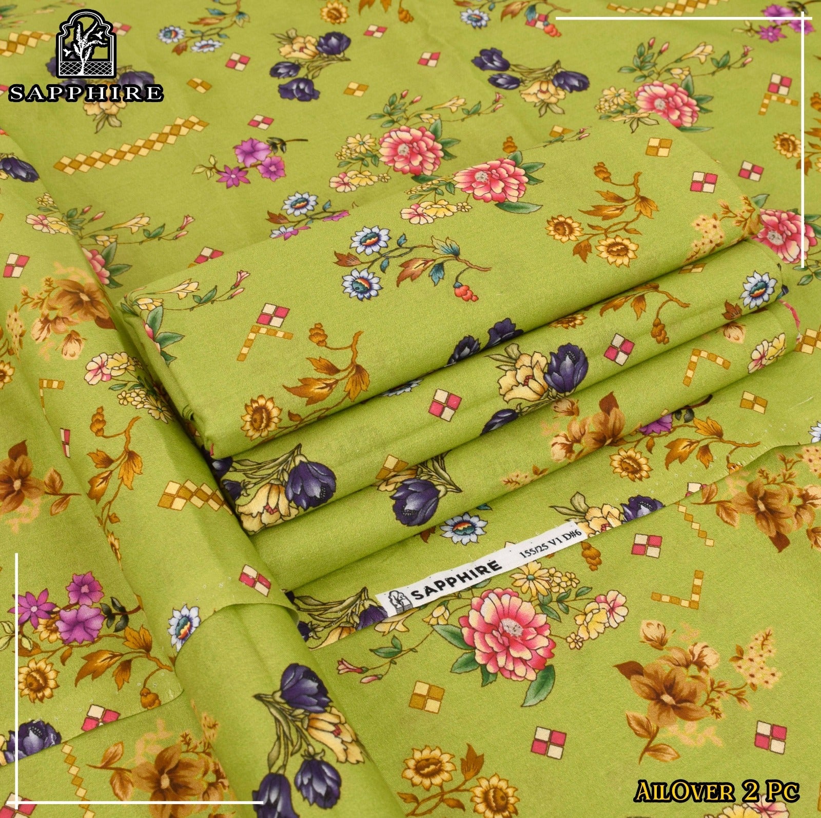 Sapphire LAWN 2pc all over