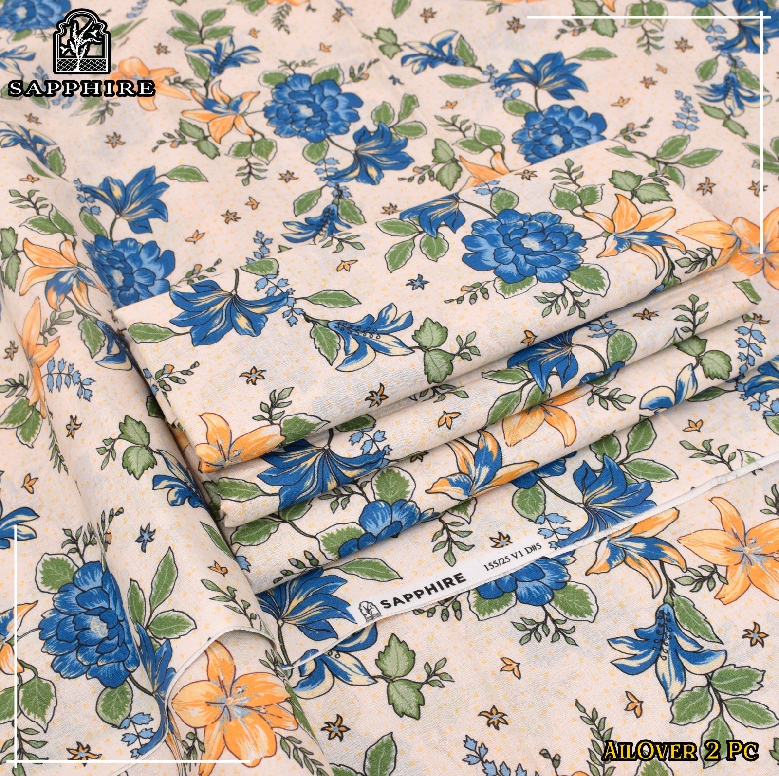 Sapphire LAWN 2pc all over